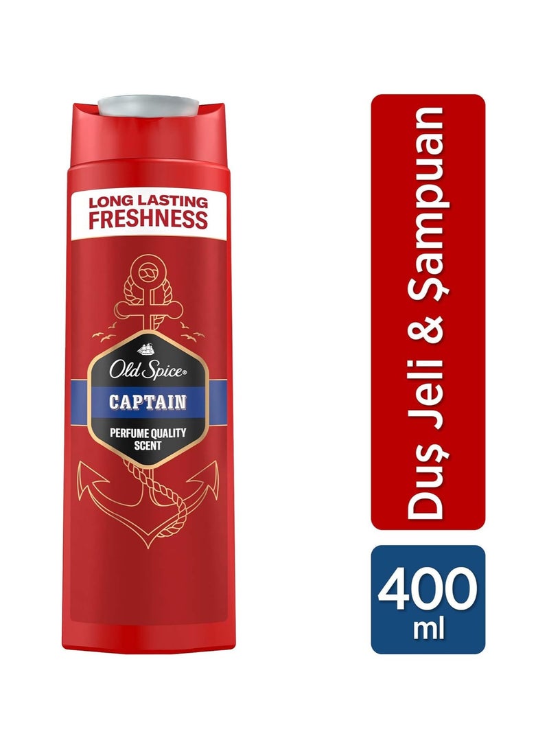 Old Spice Captain Shower Gel And Shampoo For Men - Image 2